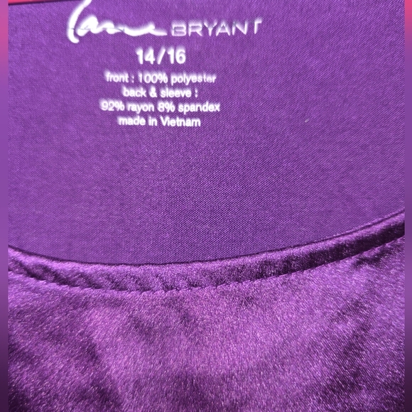 Lane Bryant Vibrant Purple Long Sleeve Top - Picture 4 of 4